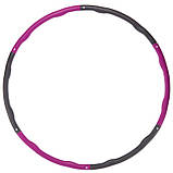 Обруч Хулахуп Hula Hoop 100 см обруч складний масажний K610, фото 3