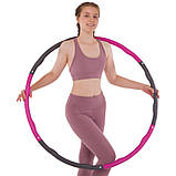 Обруч Хулахуп Hula Hoop 100 см обруч складний масажний K610, фото 8