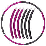 Обруч Хулахуп Hula Hoop 100 см обруч складний масажний K610, фото 2