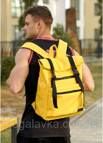 Мужской рюкзак ролл Sambag RollTop LTT желтый - MegaLavka (ID ...