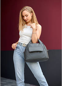 Жіноча спортивна сумка Sambag Vogue BKS графітова - MegaLavka