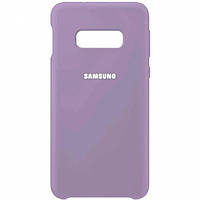 Чехол Silicone Case Samsung S10e Lilac (With Logo)