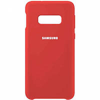 Чехол Silicone Case Samsung S10e Red (With Logo)