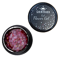 Гель с цветами из фольги Designer Foil Flower Gel 5 мл, FG06