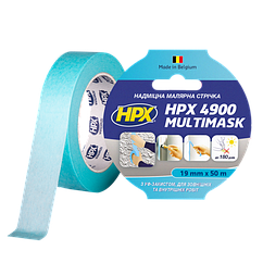 Малярна стрічка HPX 4900 MULTIMASK 120C ціанітова 19мм х 50м