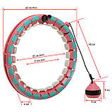 Обруч масажний розумний Хулахуп Hula Hoop Smart Weighted FI-9659, фото 9
