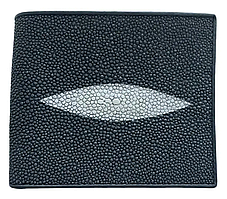 Гаманець портмоне зі шкіри ската чоловічий сірий Ekzotic leather (stw121_4)