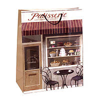 Сумочка Бумажная Бутик Boutique Patisserie Grand Monde 26х21х10 см Коричневый (19372) GM, код: 5574150