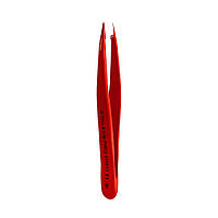 Пинцет для бровей STALEKS PRO EXPERT 11 TYPE 5 RED TE-11/5