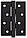 Ручки Sofia на квадратній розеті NEW15-170 чорні + засувка магнітна під циліндр + накладки+циліндр+завіси, фото 3
