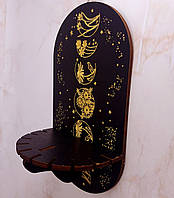 Підвісна Підставка під Магічні предмети дерев'яна в Чорному кольорі