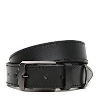 Кожаный мужской ремень V1125GX18-black Borsa Leather GM