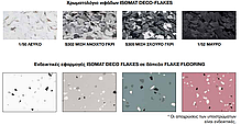 Ізомат Деко-Флоки/Isomat Deco-Flakes — декоративні флоки/чипси для підлоги мікс, темно-сірі (5 мм) уп. 20 кг, фото 2