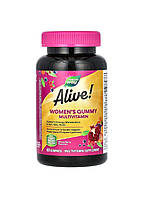 Nature's way, Alive!, комплекс мультивітамінів для жінок, суміш ягід, 60 жувальних мармеладок