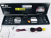 Камера заднего вида с LED подсветкой в номерной рамке , Авторамка UKC CAR CAM PL