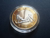 Сувенирная эротическая монета 6 ЕВРО (Камасутра №9)