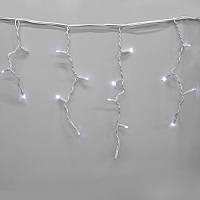 Гирлянда-бахрома (Icecle-Lights) 120 Short curtain-W-1 наружная, пров.:белый, 5м (Белый) ART:3936 - PL