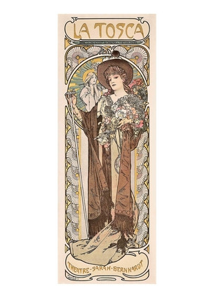 Листівка Alphonse Mucha - La Tosca, 1899