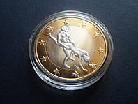 Сувенирная эротическая монета 6 ЕВРО (Камасутра №10)