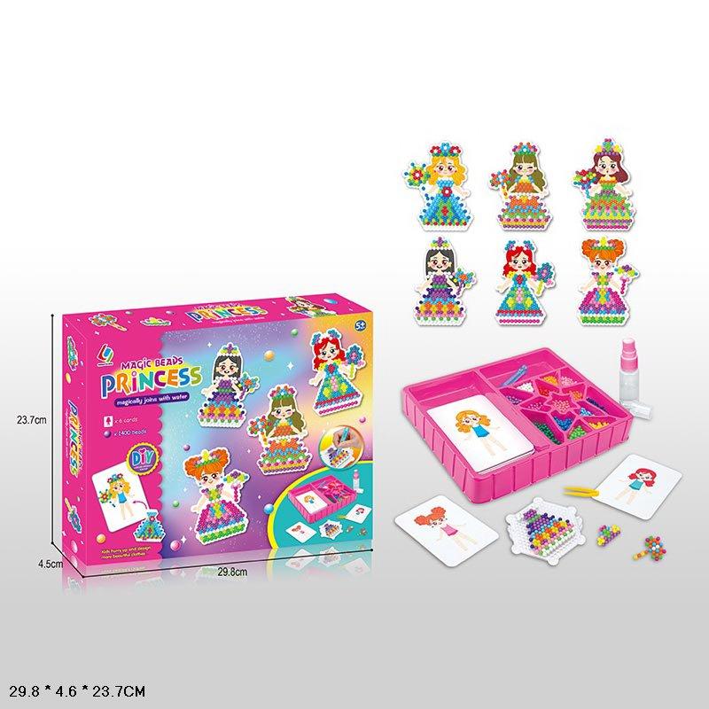 Аквамозаїка 8224 Принцеси з підставкою пляшкою та інструкцією, фото 1