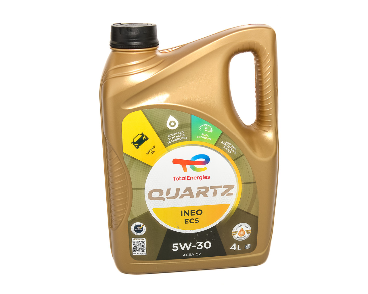 Моторна олива Total QUARTZ INEO ECS 5W30, 4 л. - ACEA C2, фото 1