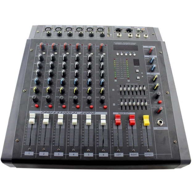 Аудиомикшер Mixer BT 608D Микшерный пульт c Bluetooth PL - фото 1 - id-p2164136122