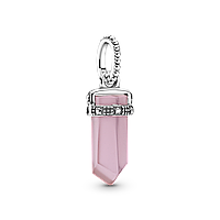 Серебряный шарм Pandora Розовый амулет 399185C02 GM