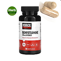 Force Factor, Benfotiamine, бенфотіамін, 250 мг, 90 рослинних капсул