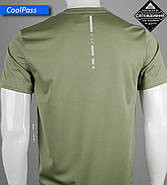 Футболка Coolpass RUN Reflective 5414м (Уп.4шт M-XXL), Оливковий, фото 4