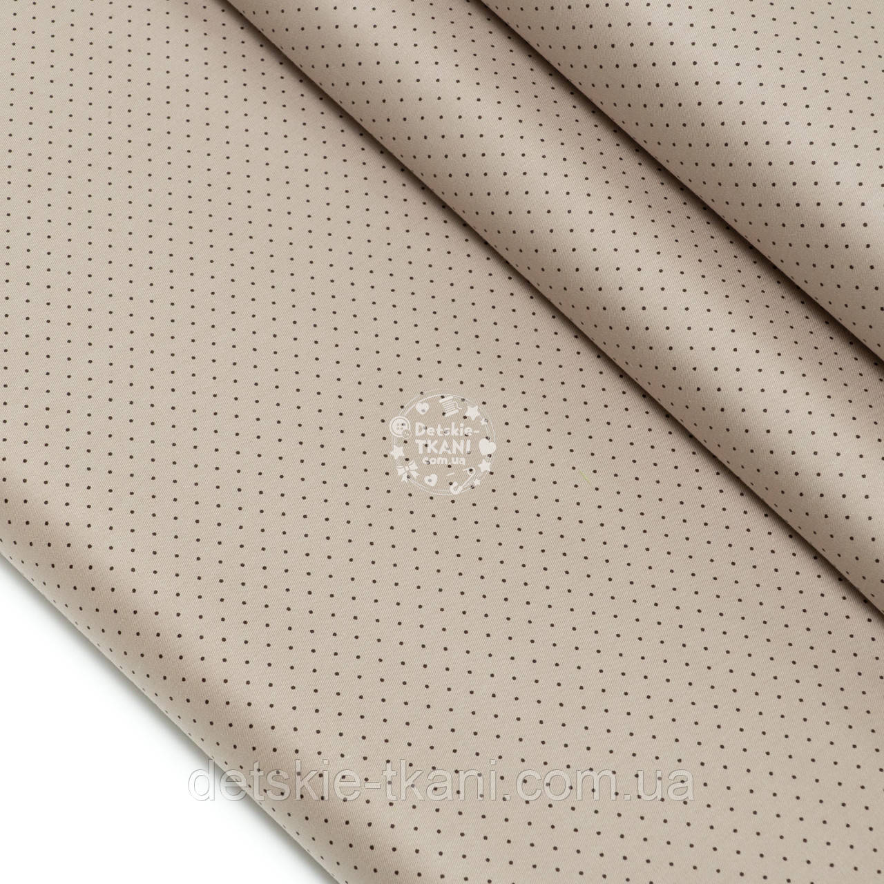 Сатин "Шпильки на кавовому тлі", №5077с, фото 1