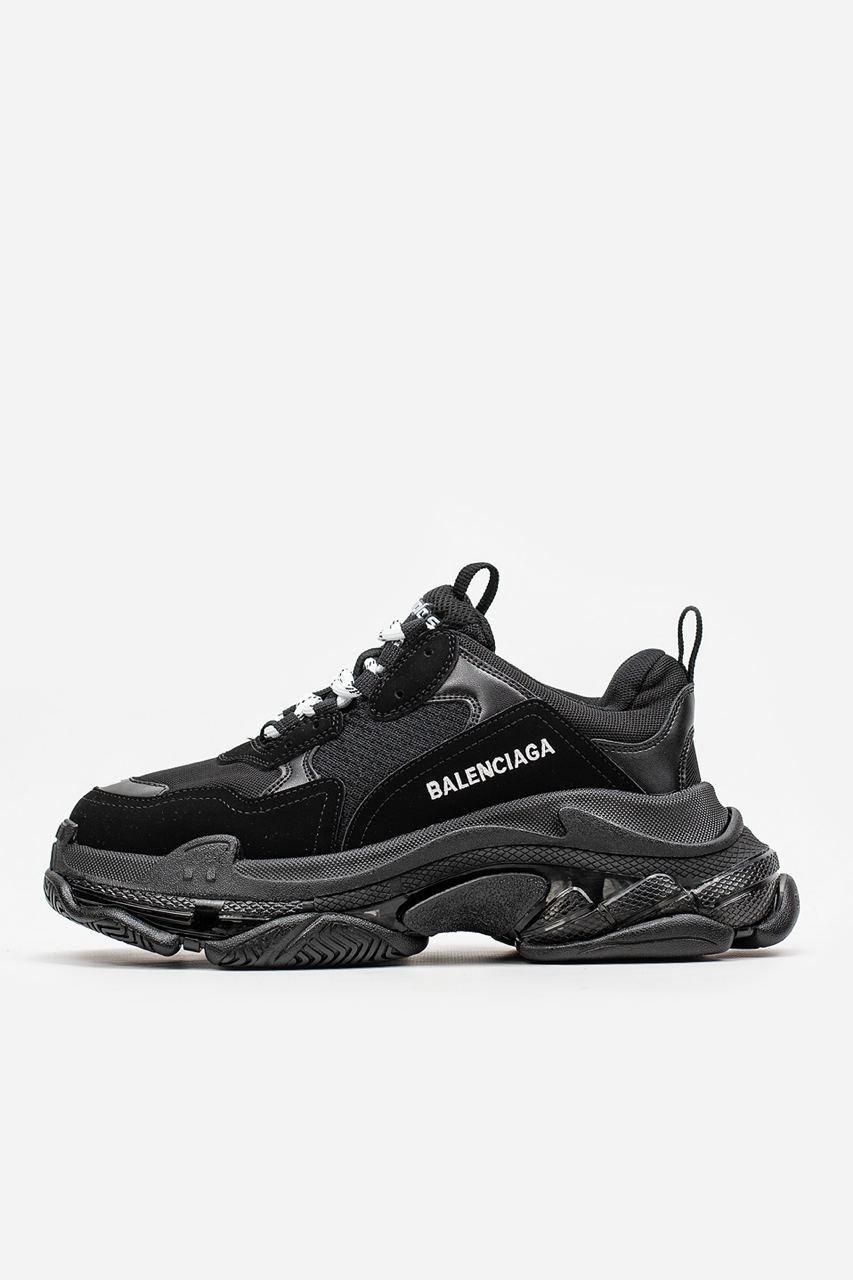 Кросівки Balenciaga Triple S Full Black / Баленсіага Трипл С Фулл