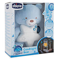 Игрушка-подвеска ночник Медвежонок синий Chicco IR45011 KP, код: 7725451