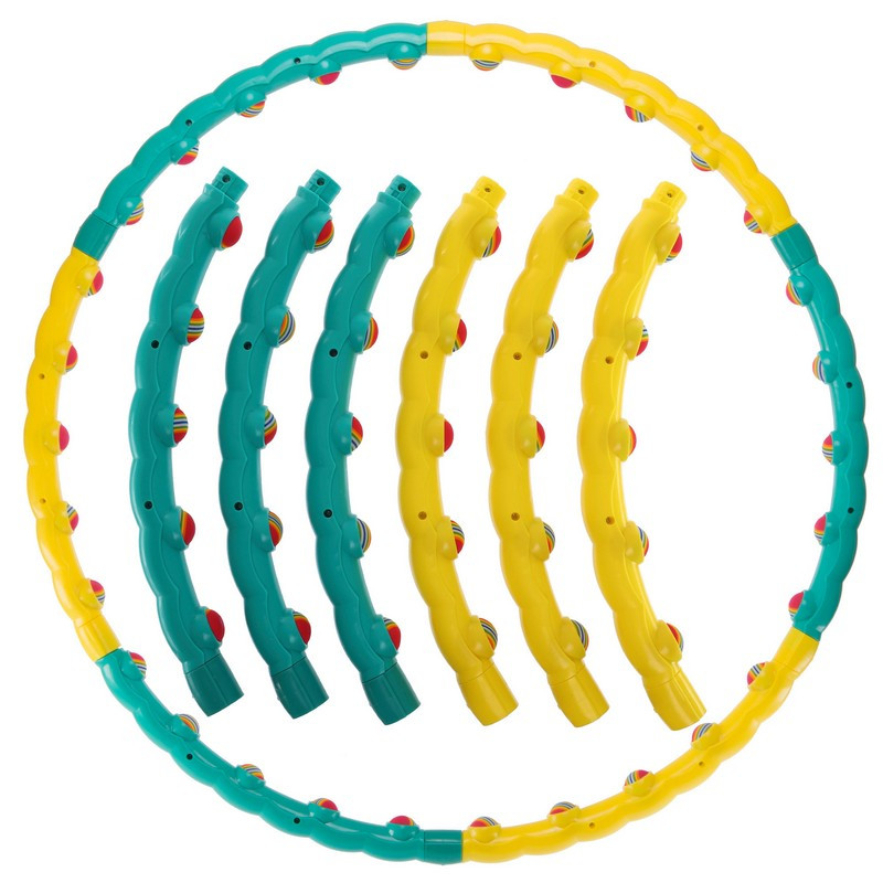 Обруч масажний Хулахуп Hula Hoop COLOR BALL 90 см обруч для талії 3008