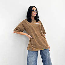 Базова жіноча футболка з написом "Saint" (Турція) | Норма і батал, фото 3