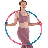 Гімнастичний обруч Хулахуп Hula Hoop 90 см обруч для талії JS-6015, фото 9