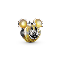 Серебряный шарм Бусина Тыква с изображением Микки Мауса GM