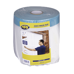 Захисна плівка з армуючою стрічкою для фасадних робіт HPX Easy Mask Outdoor 1100мм х 20м