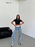 Джинси з імітацією білизни 7006 со, фото 7