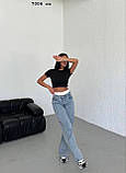 Джинси з імітацією білизни 7006 со, фото 5