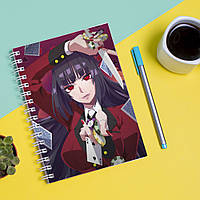 Скетчбук Sketchbook блокнот для рисования с принтом Kakegurui Compulsive Gambler Безумный аза KP, код: 8301524