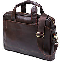 Мужская кожаная сумка-портфель Vintage 20679 Коричневый GM, код: 7487269