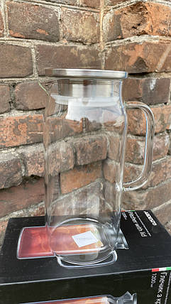 Глек з кришкою ARDESTO 1200 мл AR2612PG, фото 1