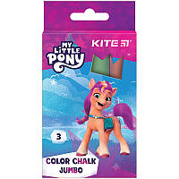Мел кольоровий Kite Jumbo My Little Pony LP24-077, 3 кольори
