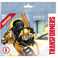 Мел цветной Kite Jumbo Transformers TF24-073, 6 цветов