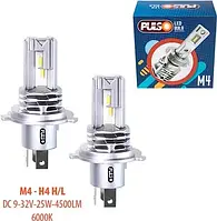 Автолампи Pulso M4-H4-H/L/LED-chips CREE/9-32 V/2x25 W/4500 Lm/6000 K (M4-H4)