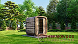 Сауна Mini-Cube з термодерева 1,75х1,3хh2,0м Gartensauna-28 для 2 персон виробництва  Thermowood Production, фото 3