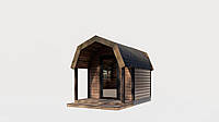 Old Wood Sauna 3,5x2,3м Gartensauna-30 под ключ от Thermowood Production