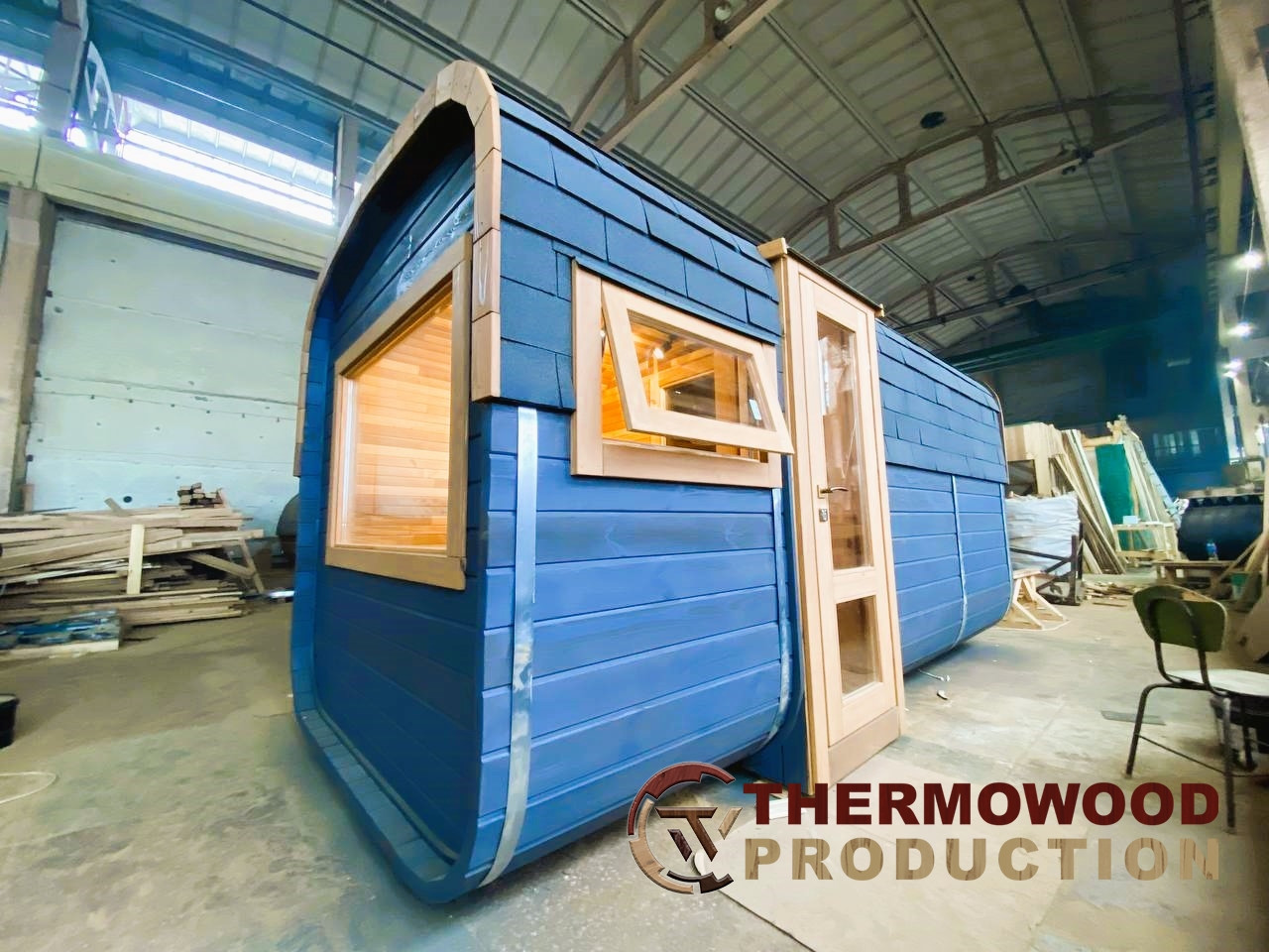 Квадро-бочка Quadro Fasssauna 4,5х2,3м з термодерева від виробника Thermowood Production