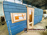 Квадро-бочка Quadro Fasssauna 4,5х2,3м з термодерева від виробника Thermowood Production, фото 3