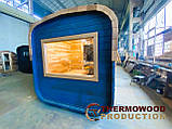 Квадро-бочка Quadro Fasssauna 4,5х2,3м з термодерева від виробника Thermowood Production, фото 5